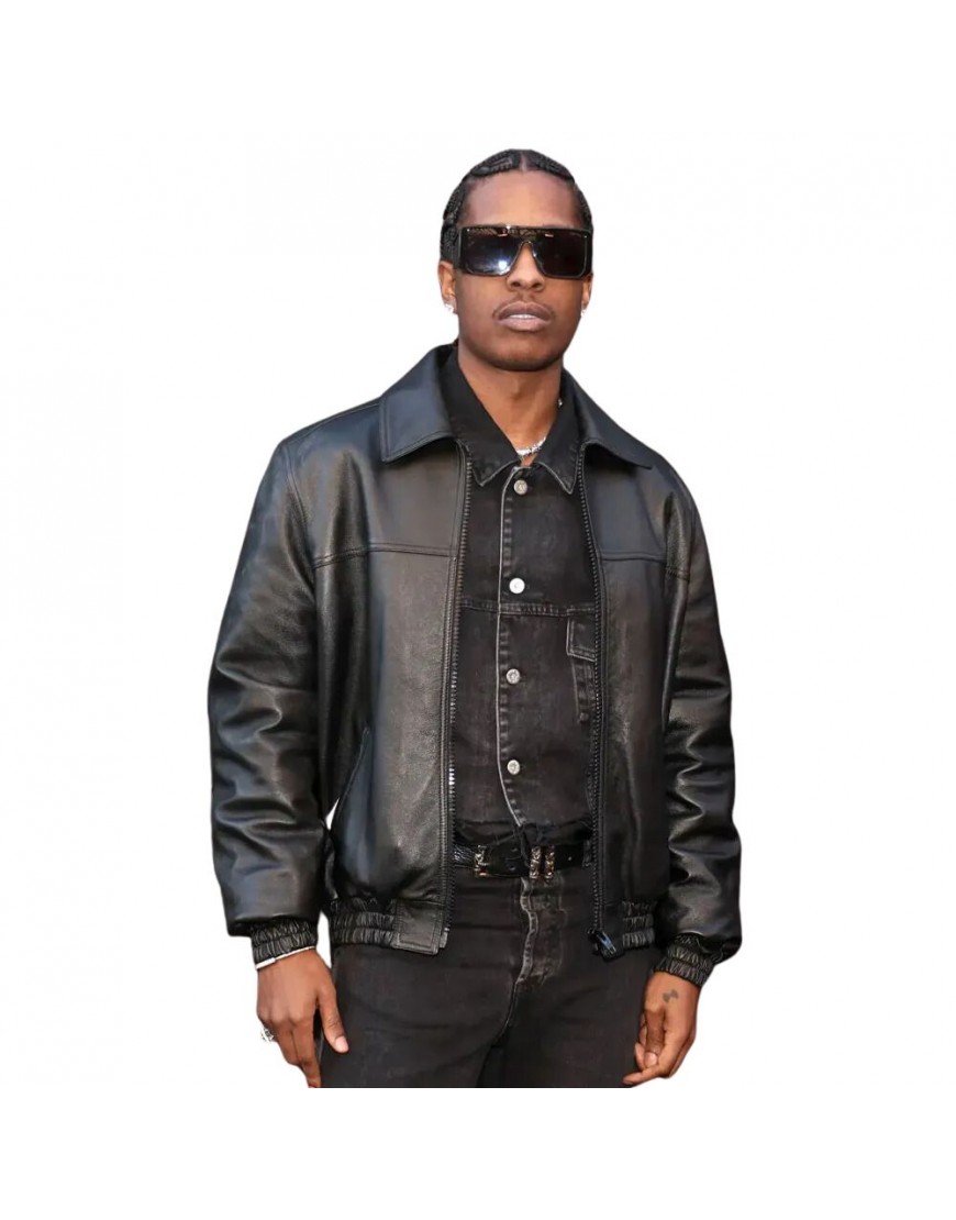 Asap Rocky Bomber Leather Jacket