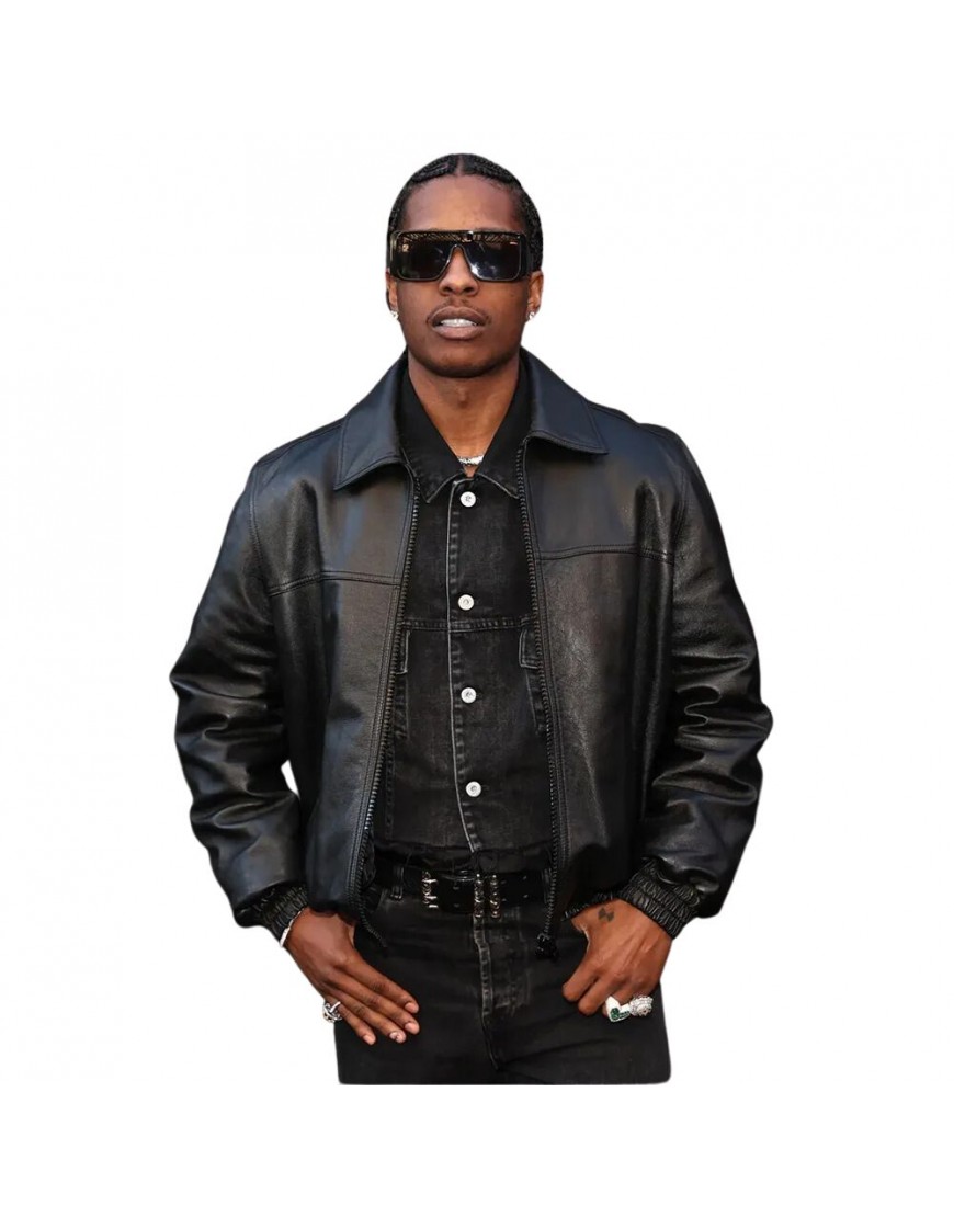 Asap Rocky Bomber Leather Jacket