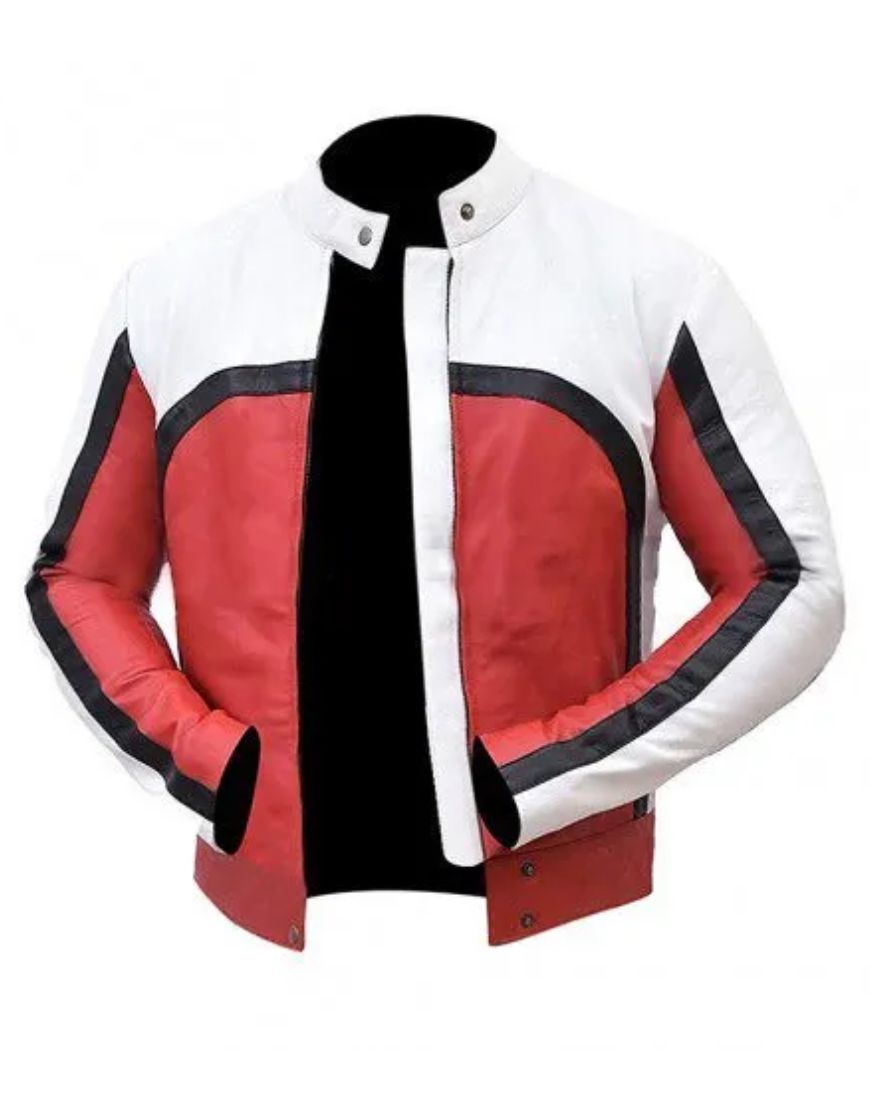 Freddie Mercury Bohemian Rhapsody Concert Red & White Leather Jacket Freddie Mercury Bohemian Rhapsody Concert Red & White Leather Jacket