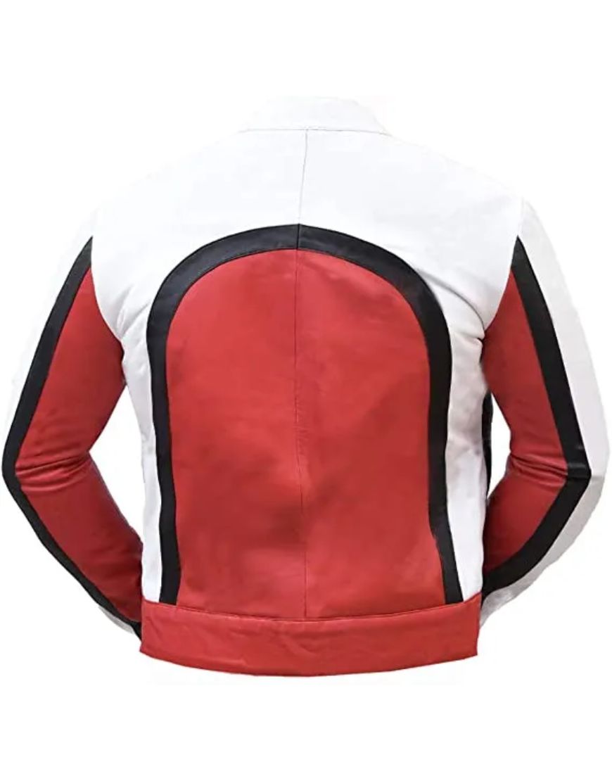Freddie Mercury Bohemian Rhapsody Concert Red & White Leather Jacket Freddie Mercury Bohemian Rhapsody Concert Red & White Leather Jacket