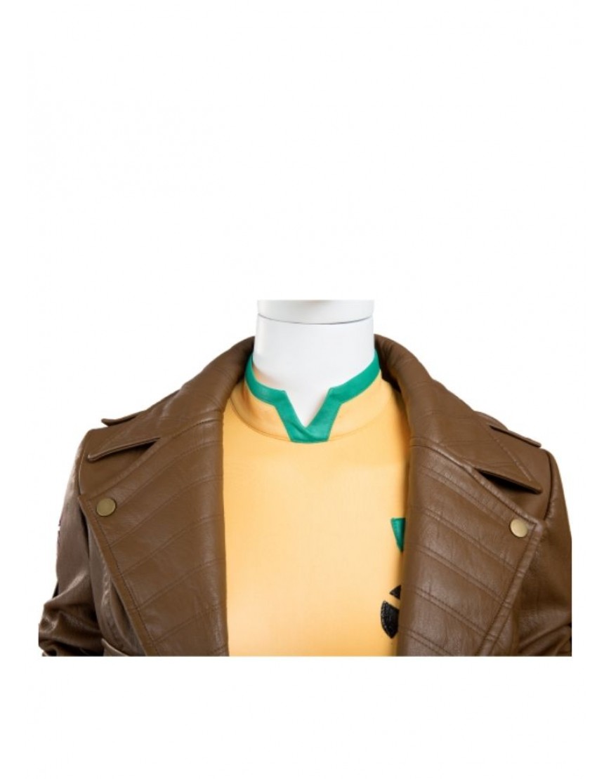 X Men Rogue Brown Leather Jacket