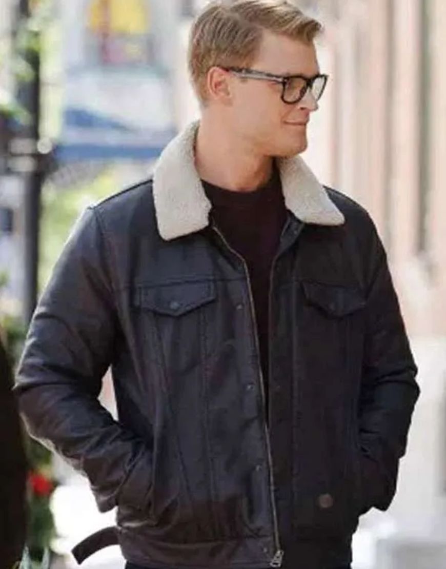 Dashing Home for Christmas Adrian Spencer Simon Leather Jacket