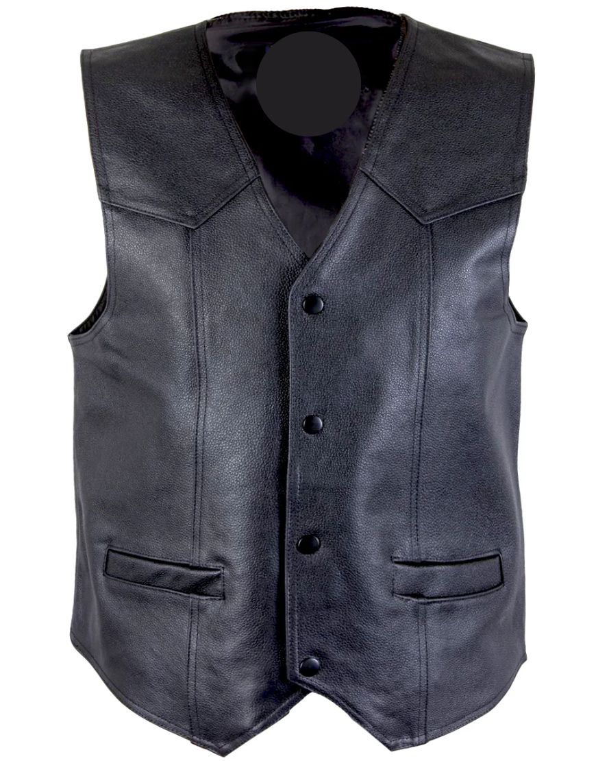 Xelement 202 USA Flag Motorcycle Leather Vest Xelement 202 USA Flag Motorcycle Leather Vest