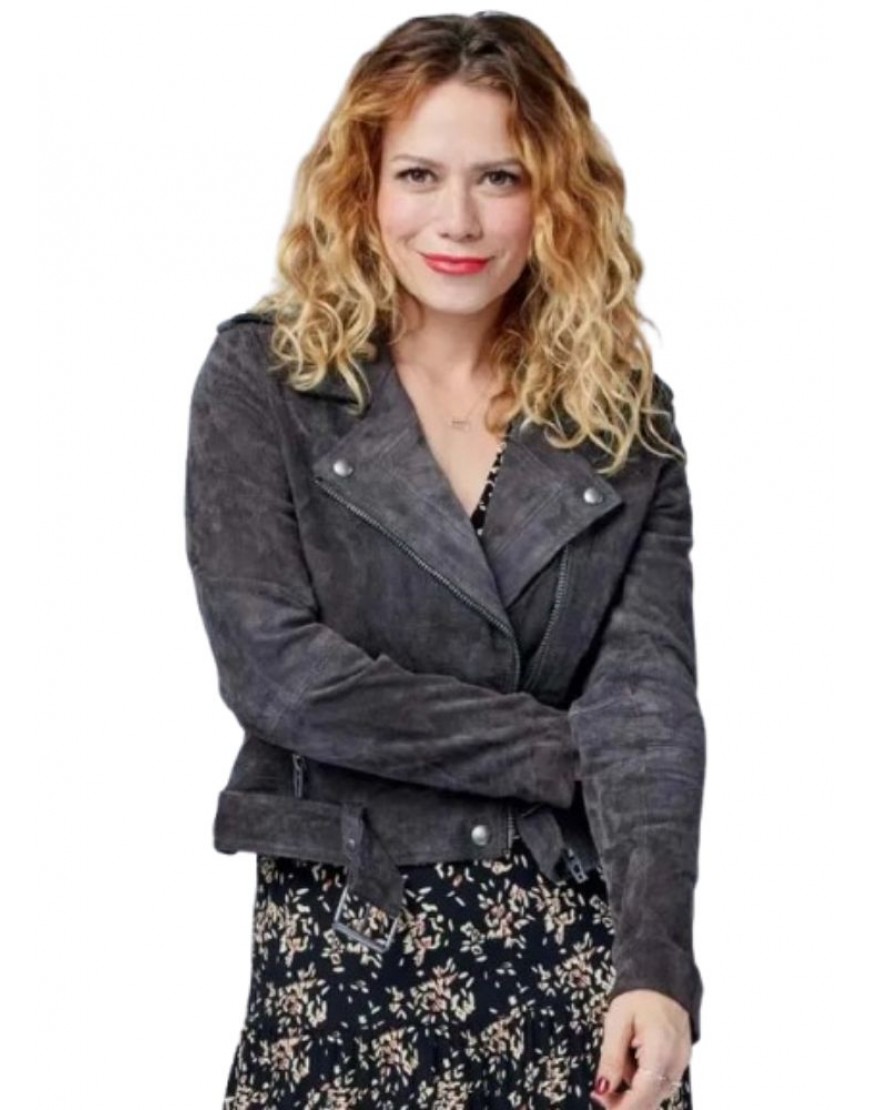 An Unexpected Christmas Bethany Joy Lenz Emily Suede Jacket