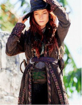 Black Sails Clara Paget Anne Bonny Trench Coat
