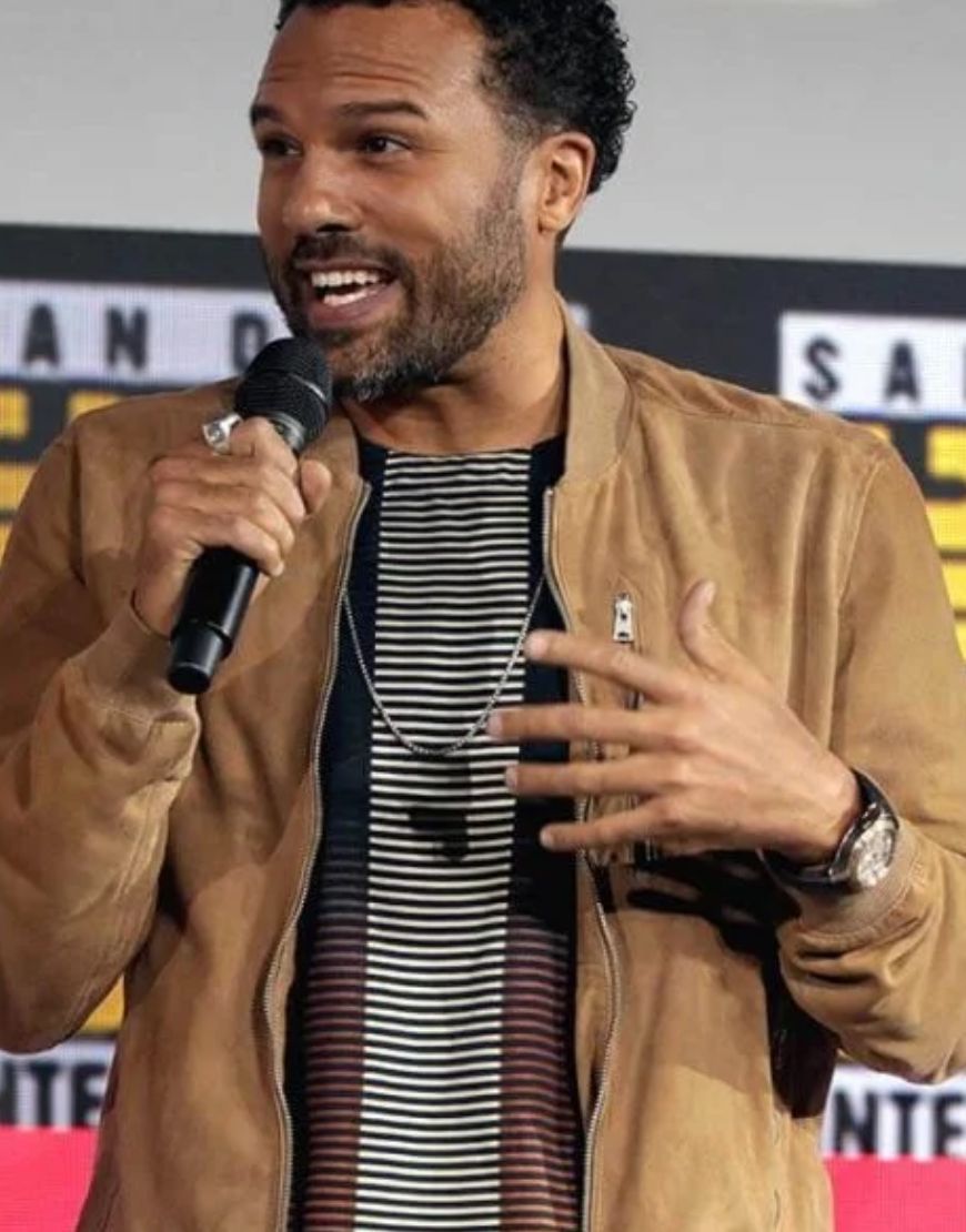 Black Widow O-T Fagbenle Mason Leather Jacket
