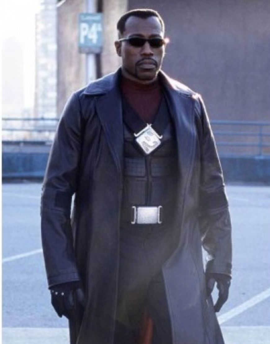 Blade Wesley Snipes Trench Black Jacket Costume