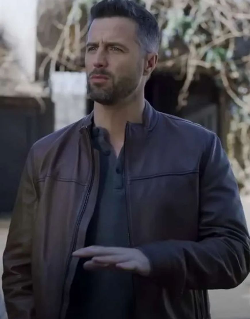 Brendan Penny The Wedding Cottage Brown Leather Jacket