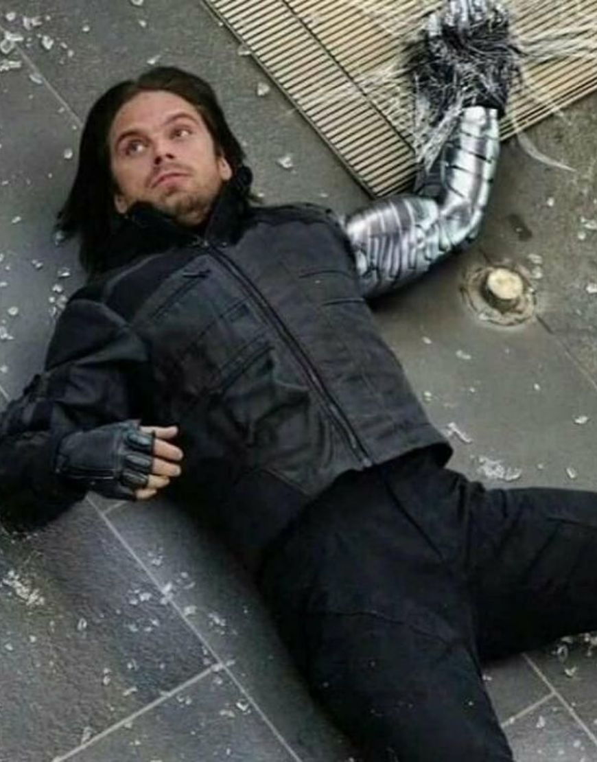 Captain America Civil War Bucky Barnes Sebastian Stan Costume Jacket