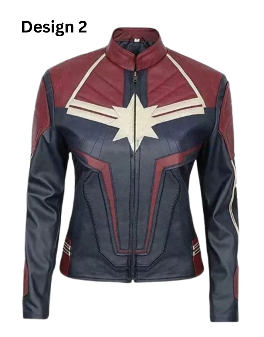 Captain Marvel Carol Danvers Brie Larson Leather Jacket