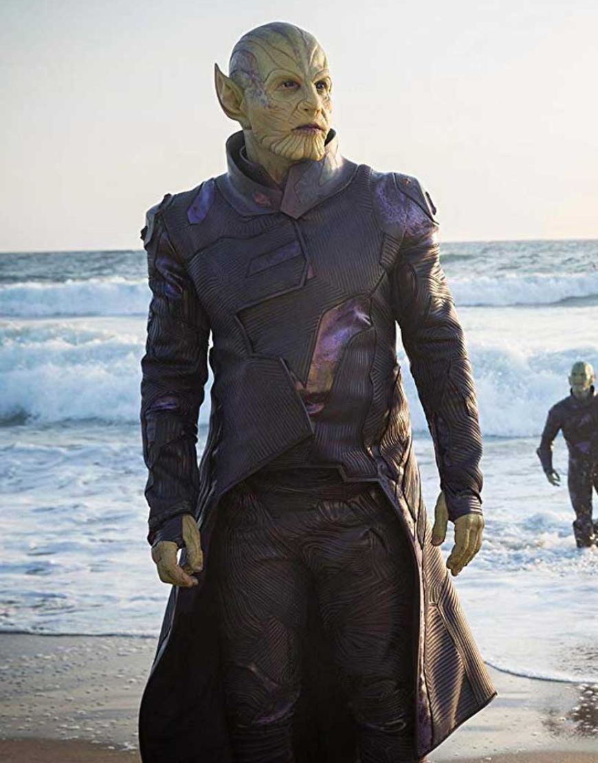Captain Marvel Ben Mendelsohn Talos Trench Coat