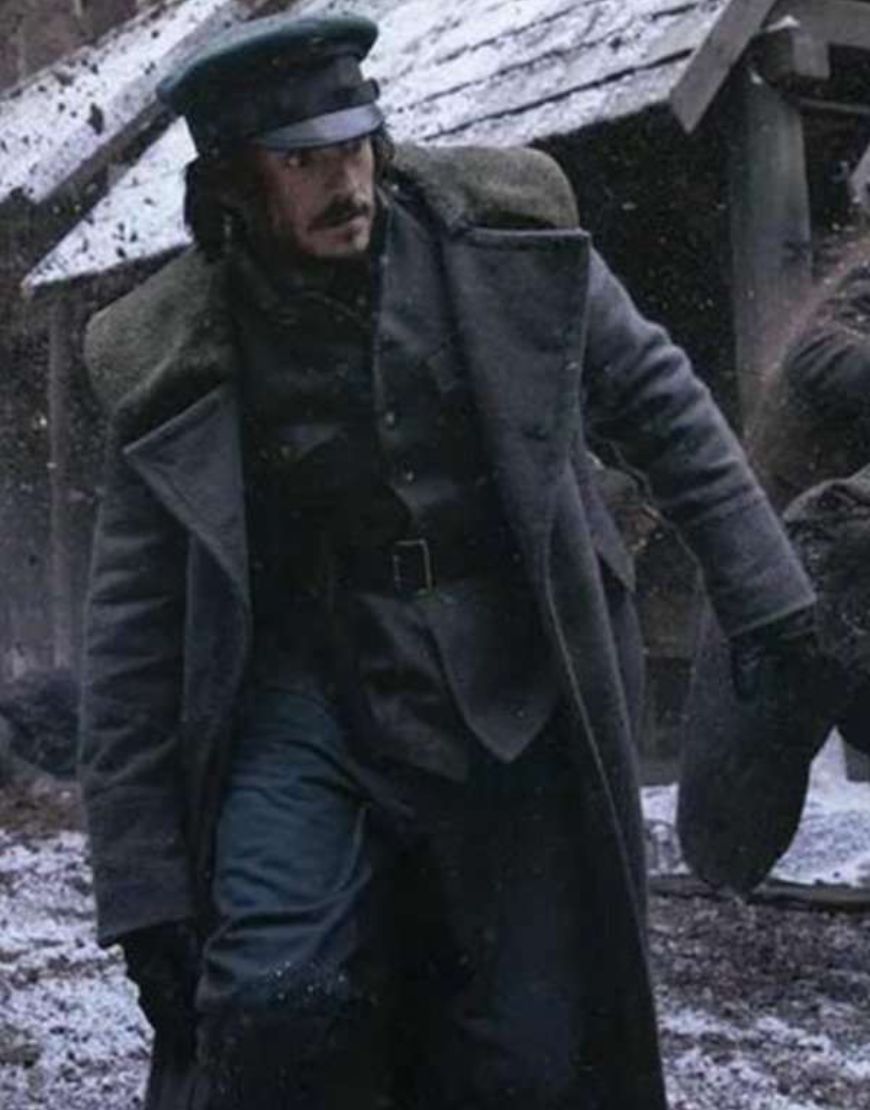Carnival Row Orlando Bloom Rycroft Philostrate Shearling Coat Carnival Row Orlando Bloom Rycroft Philostrate Shearling Coat