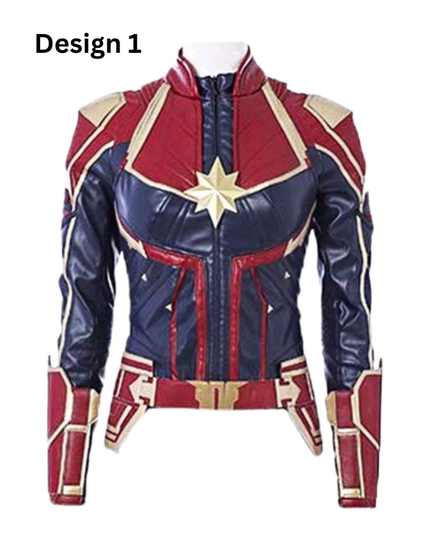 Captain Marvel Carol Danvers Brie Larson Leather Jacket