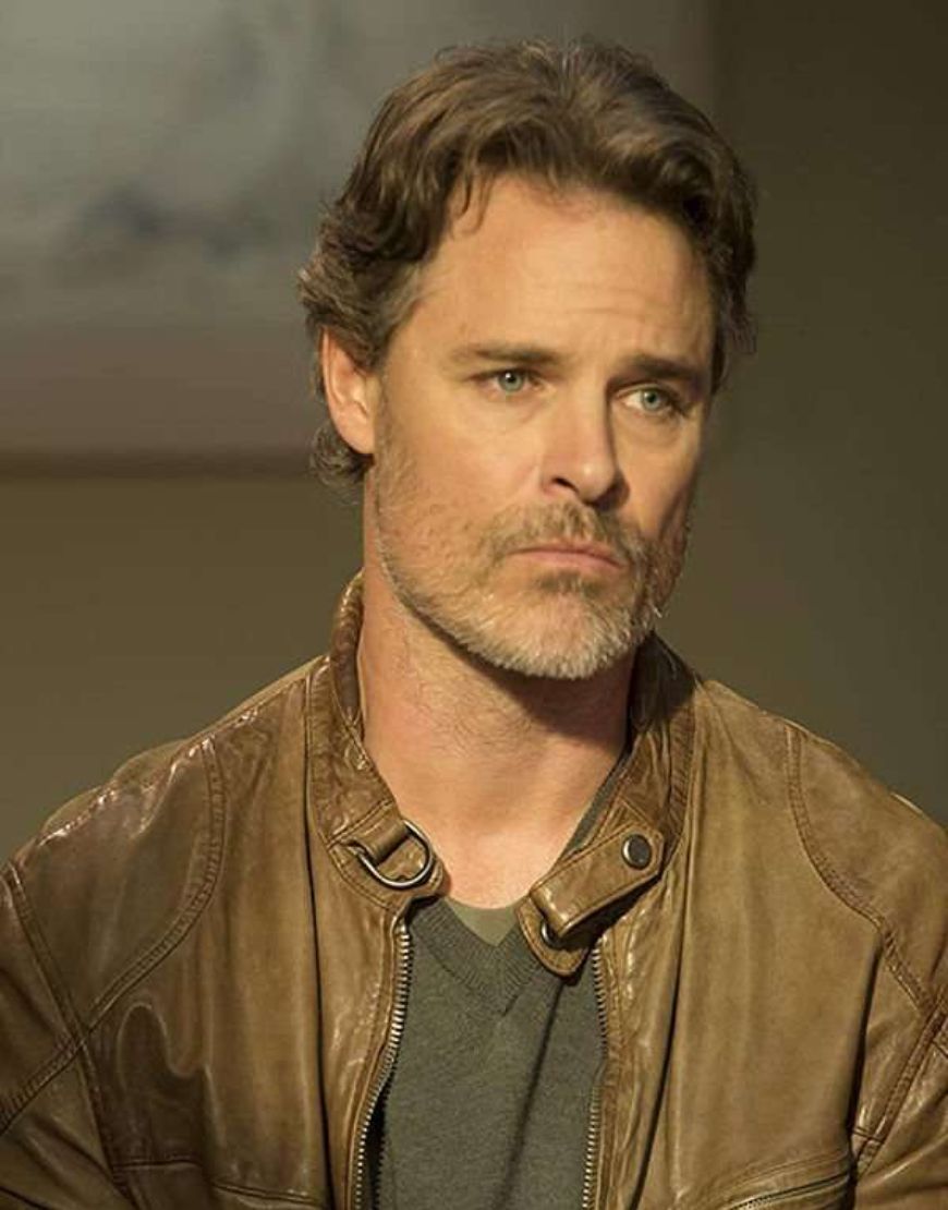 Cedar Cove Dylan Neal Jack Griffith Brown Leather Jacket Cedar Cove Dylan Neal Jack Griffith Brown Leather Jacket