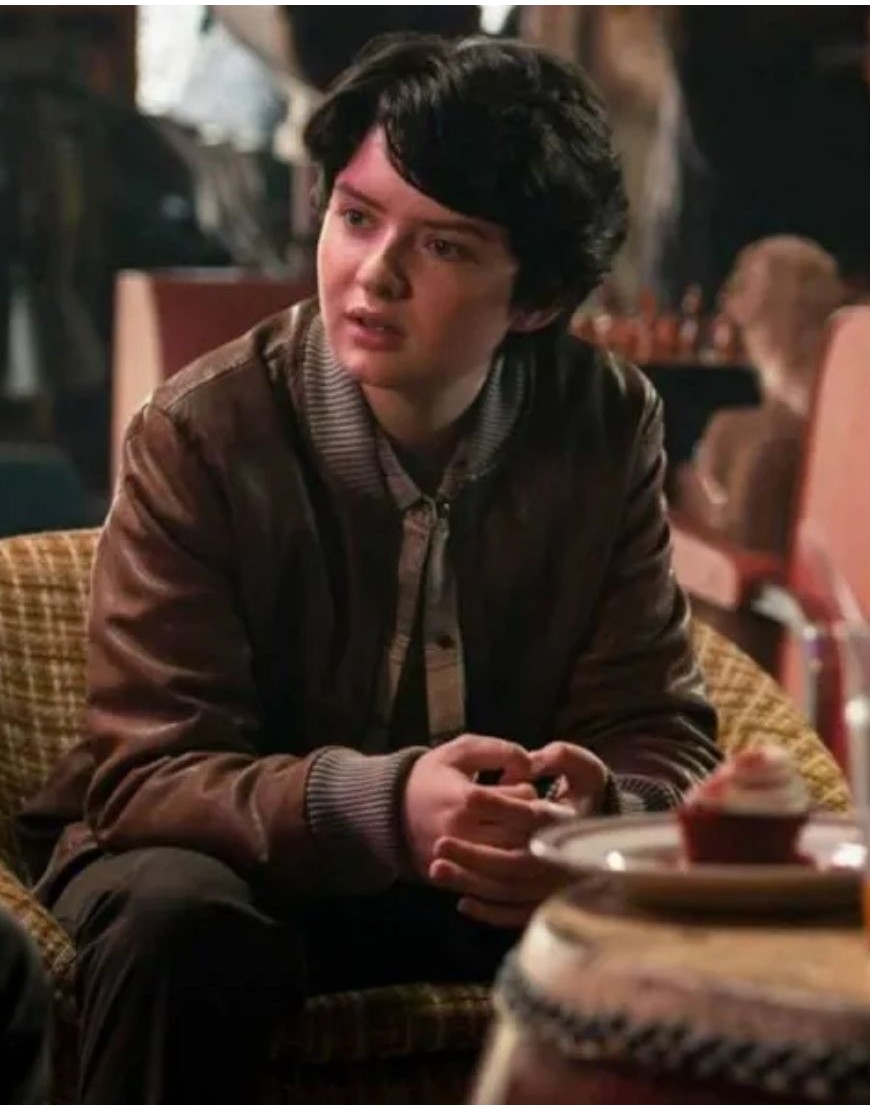 Chilling Adventures of Sabrina Susie Putnam Lachlan Watson Brown Leather  Jacket
