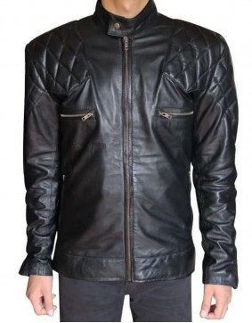 David Beckham Brazil Airport Biker Jacket