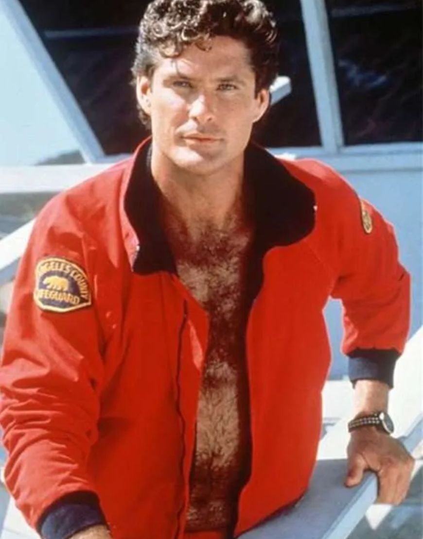 Baywatch Lifeguard David Hasselhoff Bomber Jacket