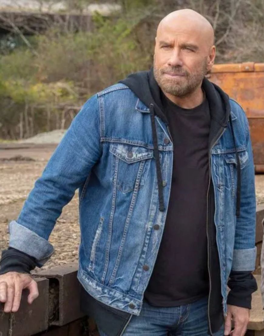 Die Hart Ron Wilcox John Travolta Denim Jacket