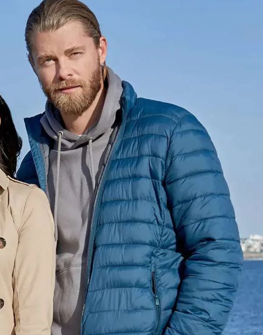 Luke Mitchell A Pinch Of Portugal 2023 Blue Puffer Jacket