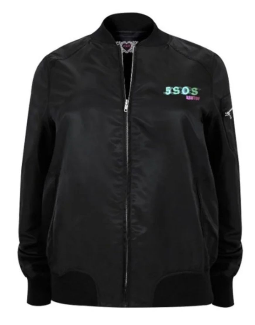 Youngblood 5SOS Michael Clifford Black Bomber Jacket