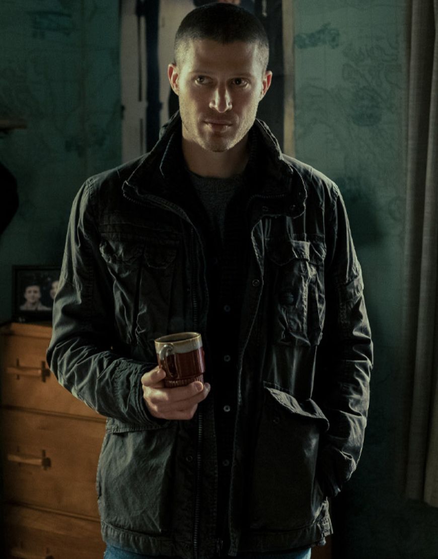 Midnight Mass Zach Gilford Riley Flynn Black Jacket Midnight Mass Zach Gilford Riley Flynn Black Jacket