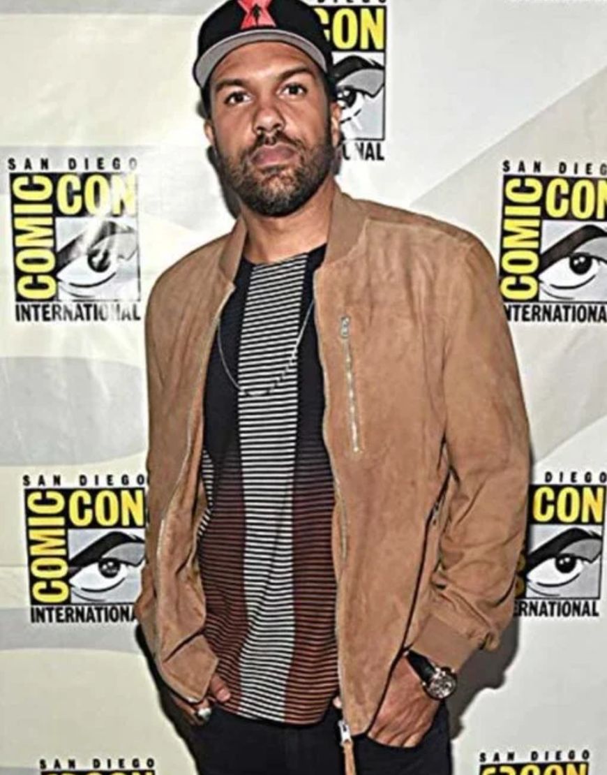 Black Widow O-T Fagbenle Mason Leather Jacket
