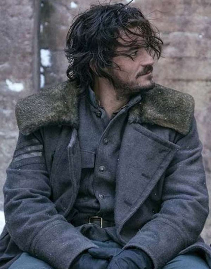 Carnival Row Orlando Bloom Rycroft Philostrate Shearling Coat Carnival Row Orlando Bloom Rycroft Philostrate Shearling Coat