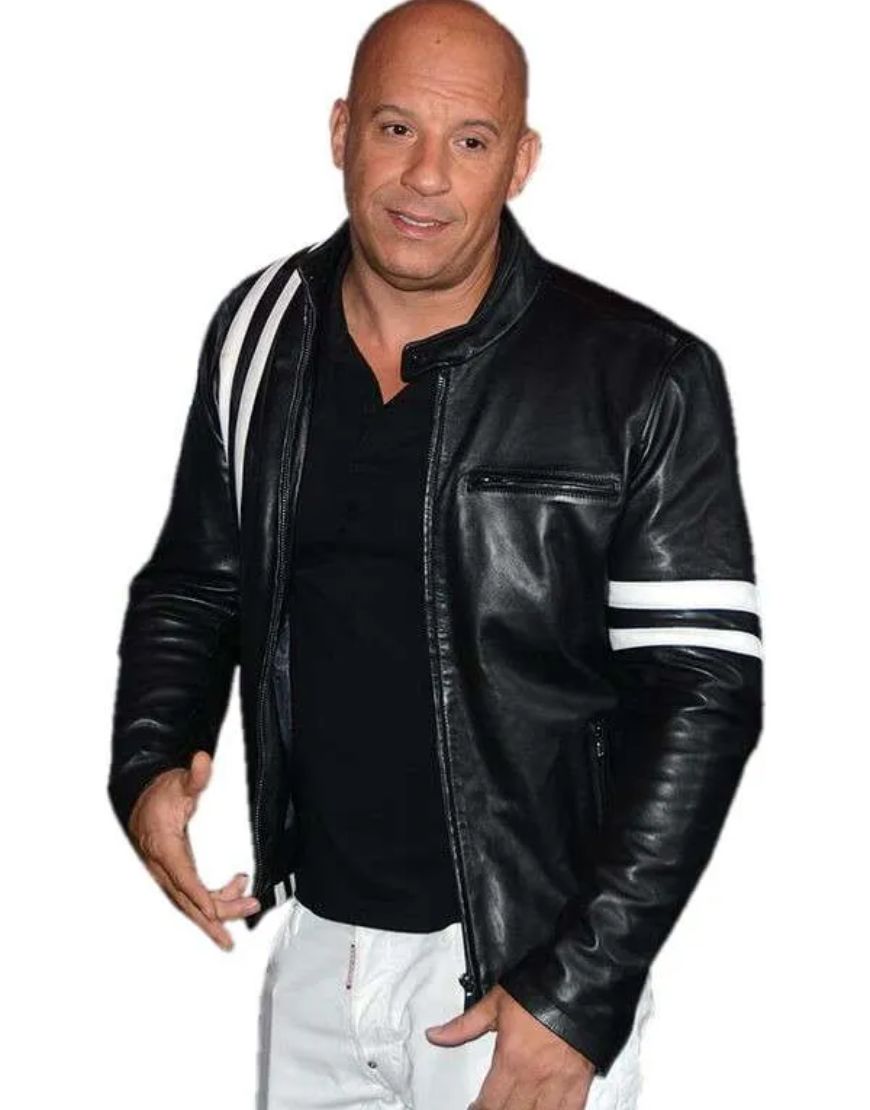 Bloodshot Vin Diesel Ray Garrison Black Leather Jacket