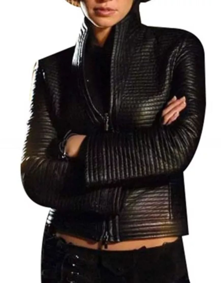 Birds of Prey Ashley Scott Helena Kyle Huntress Jacket