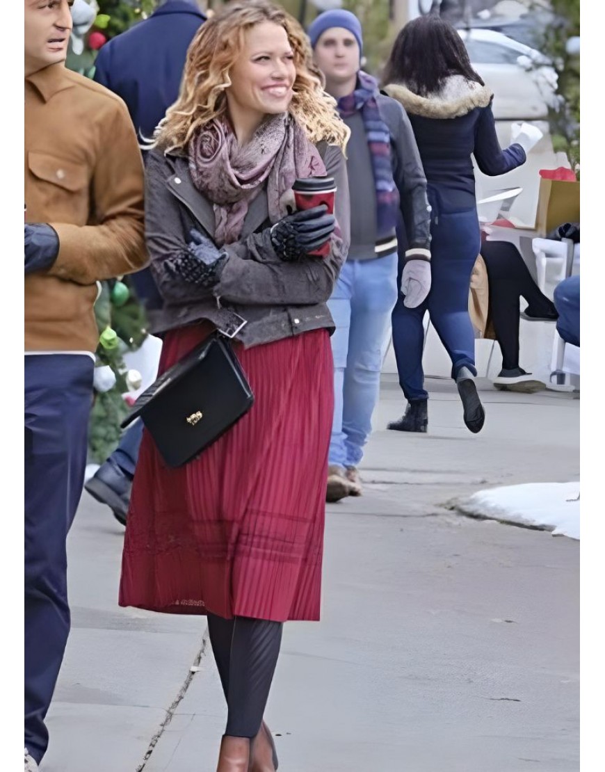 An Unexpected Christmas Bethany Joy Lenz Emily Suede Jacket