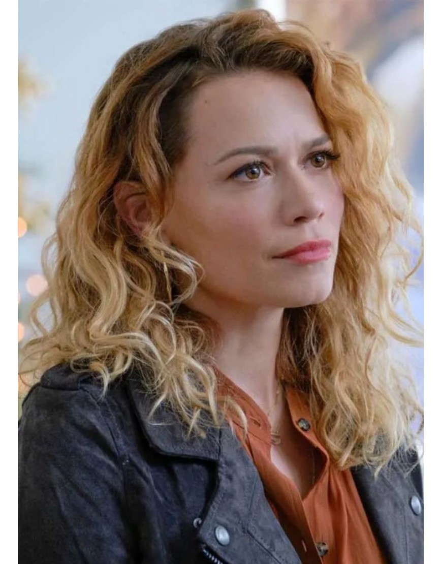An Unexpected Christmas Bethany Joy Lenz Emily Suede Jacket