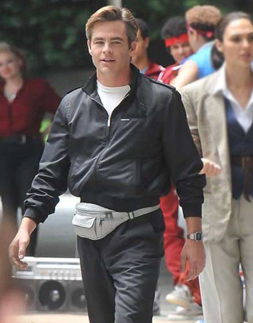 Chris Pine Wonder woman 1984 Steve Trevor Bomber Jacket