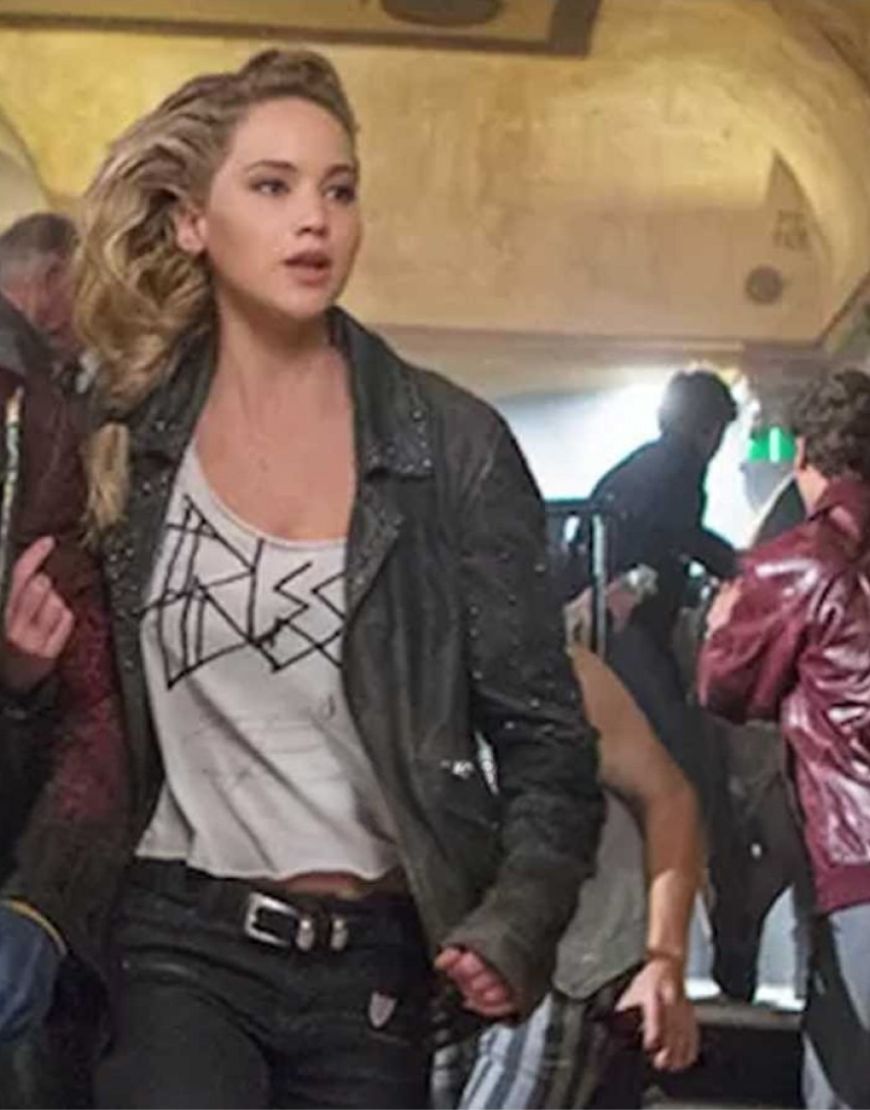 X-Men Dark Phoenix Jennifer Lawrence Raven Leather Jacket X-Men Dark Phoenix Jennifer Lawrence Raven Leather Jacket