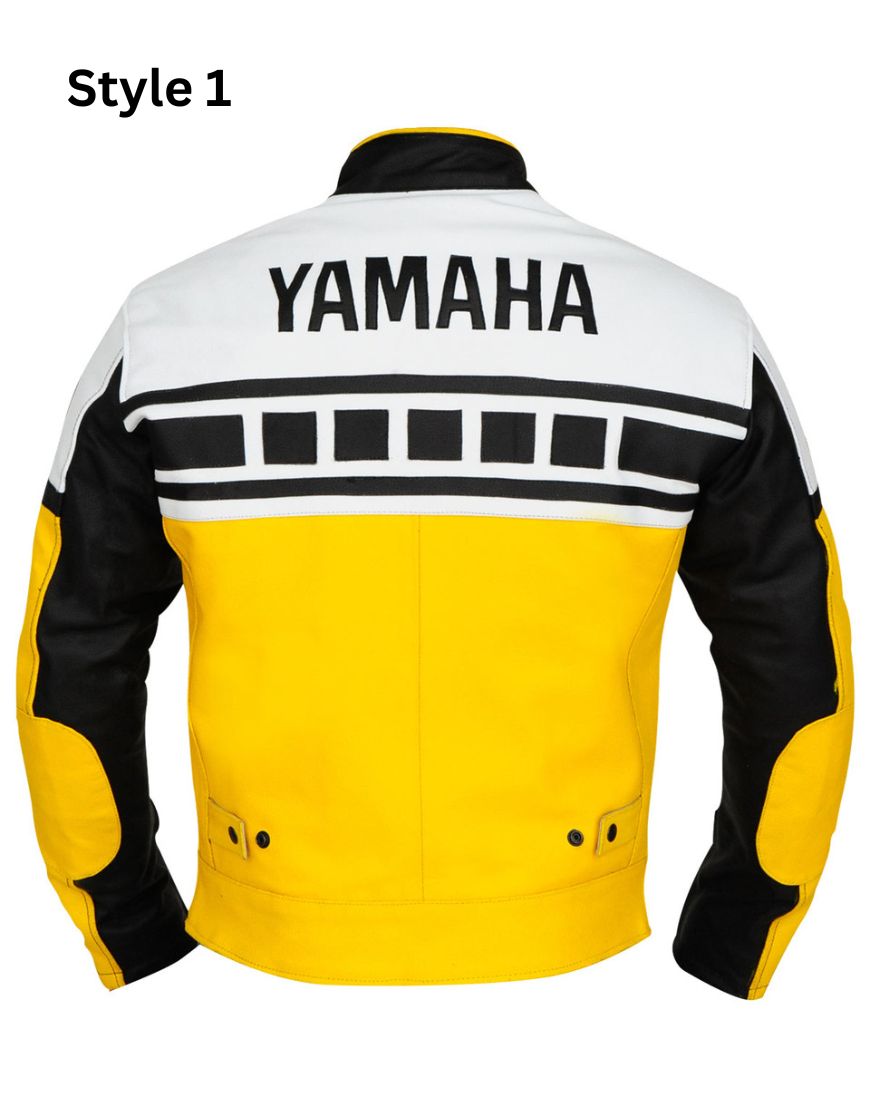 Yamaha Vintage Yellow Biker Riding Jacket