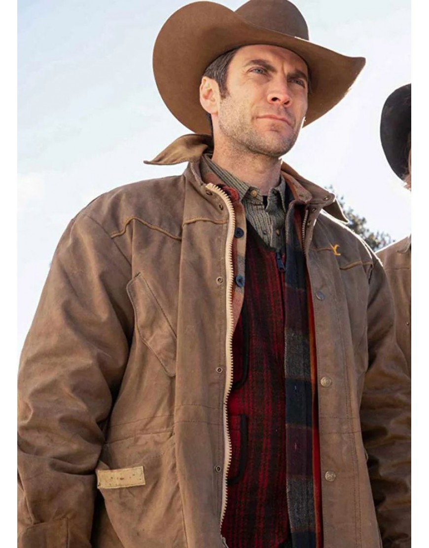 Yellowstone Wes Bentley Jamie Dutton Brown Jacket Yellowstone Wes Bentley Jamie Dutton Brown Jacket