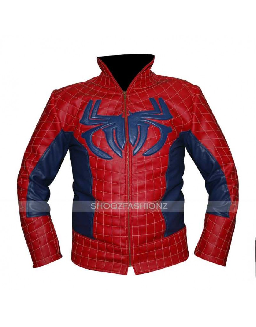 Spiderman Homecoming Red Leather Jacket
