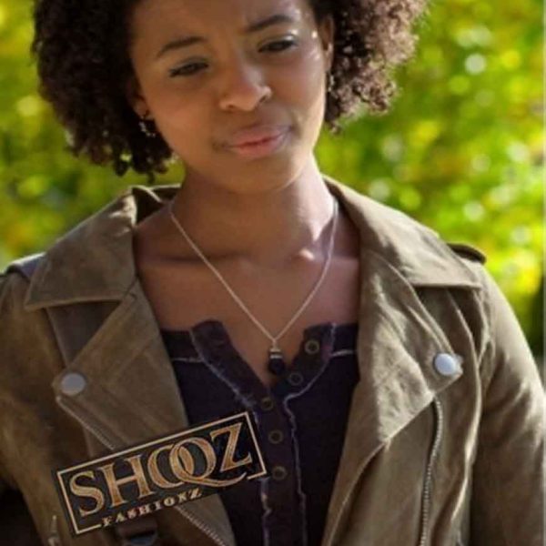 13 Reasons Why Ani Achola (Grace Saif) Suede Jacket
