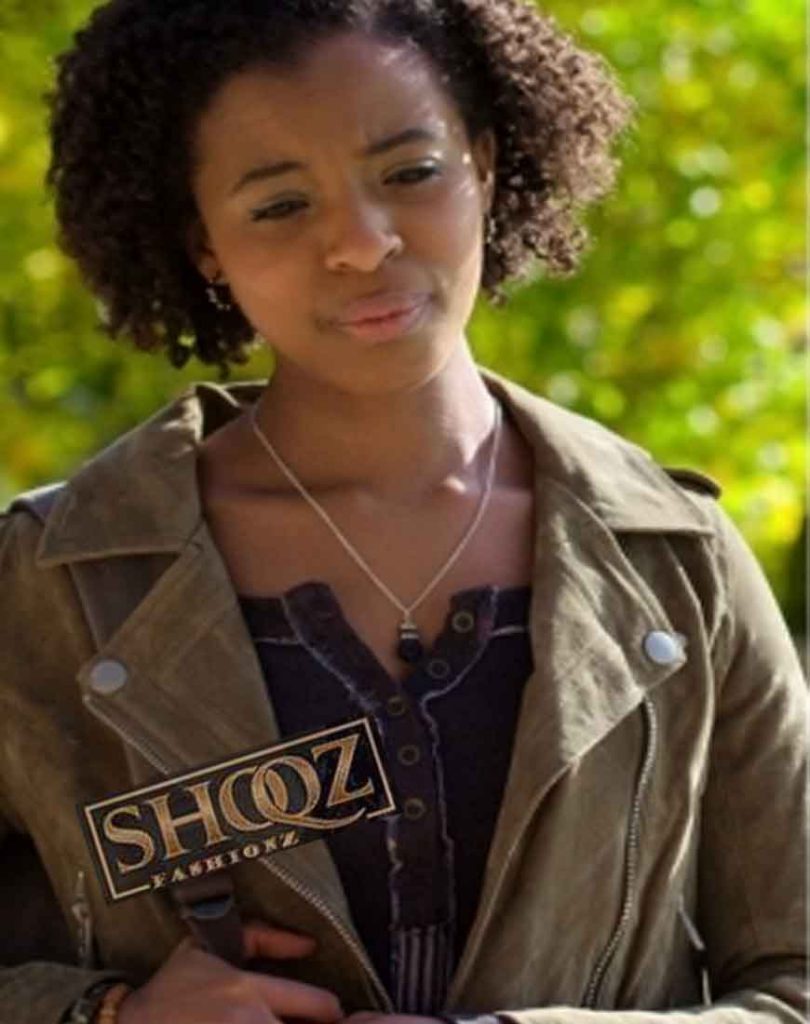 13 Reasons Why Ani Achola (Grace Saif) Suede Jacket