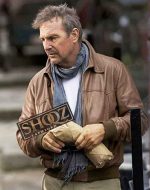 Kevin Costner 3 Days To Kill Ethan Renner Brown Jacket