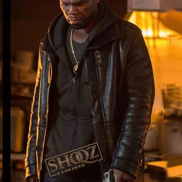 50 Central (Host) 50 Cent Black Leather Jacket