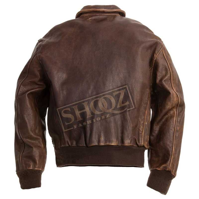 Aviator A-2 Flight Cowhide Leather Jacket