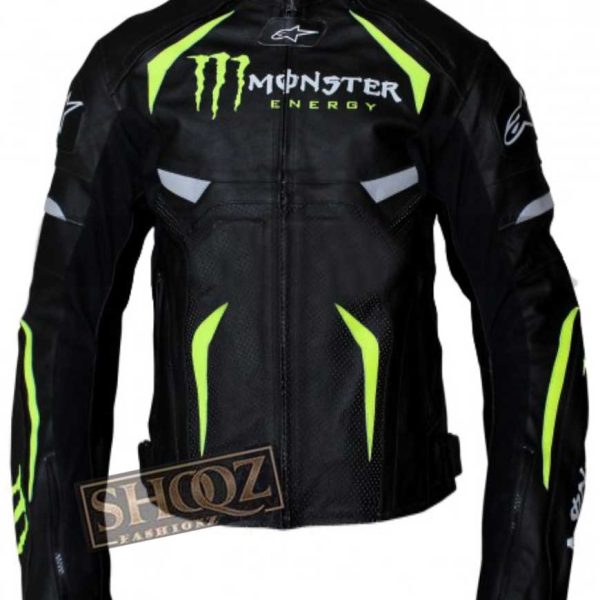 Monster Energy Scream Alpinestars Motorcycle Leather Jacket