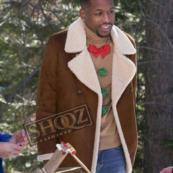 12 Dates of Christmas Anthony Assent Brown Suede Coat