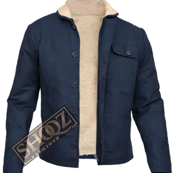 Archive 81 Mamoudou Athie Dark Blue Wool Blend Jacket