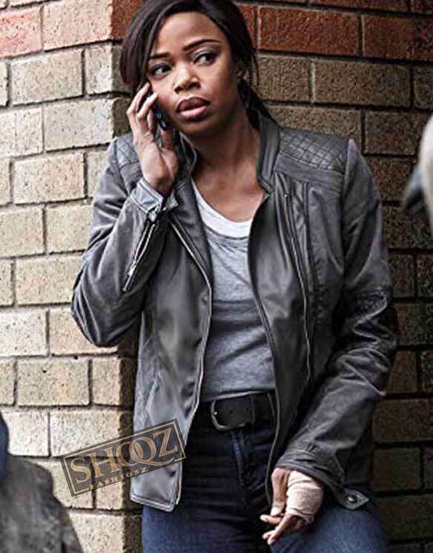 Ash Vs Evil Dead Jill Marie Jones (Amanda Fisher) Black Leather Jacket 1 Ash Vs Evil Dead Jill Marie Jones (Amanda Fisher) Black Leather Jacket