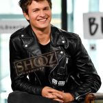 Baby Driver Ansel Elgort Black Leather Jacket