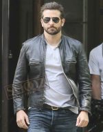 Burnt Bradley Cooper (Adam Jones) Black Leather Jacket