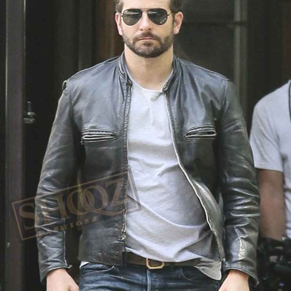 Burnt Bradley Cooper (Adam Jones) Black Leather Jacket