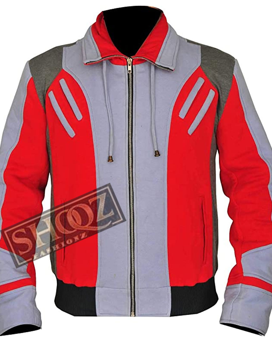 Titans Ryan Potter (Beast Boy) Red And Grey Jacket