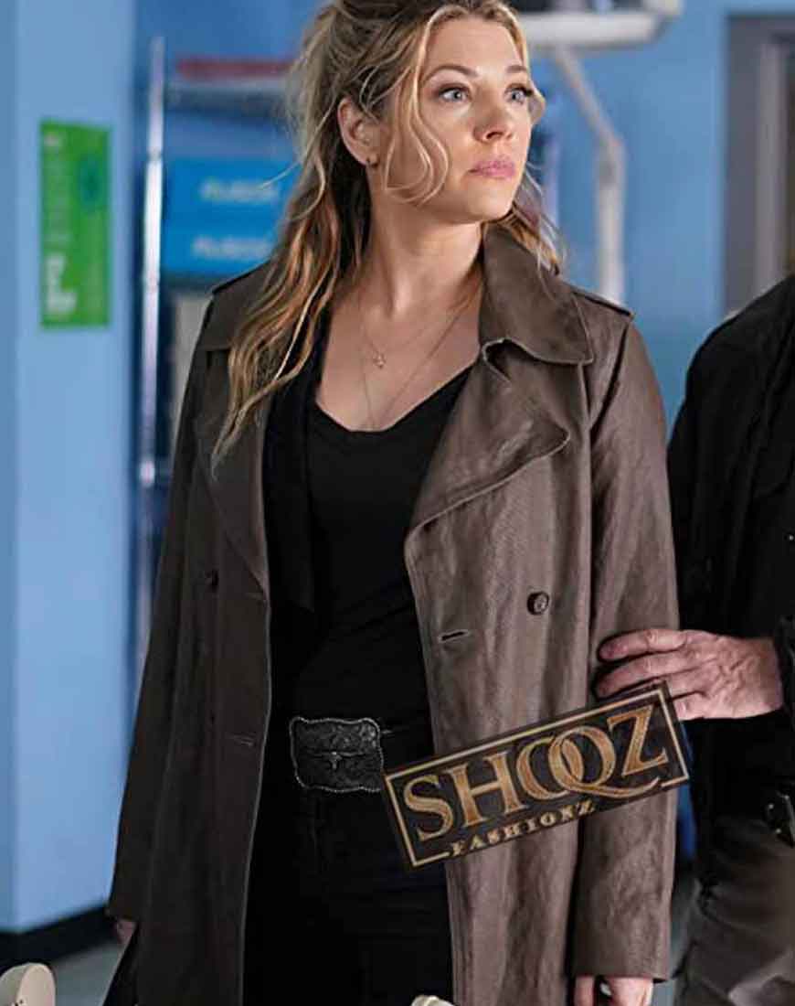 Jenny Hoyt Big Sky Katheryn Winnick Trench Coat 1 Jenny Hoyt Big Sky Katheryn Winnick Trench Coat